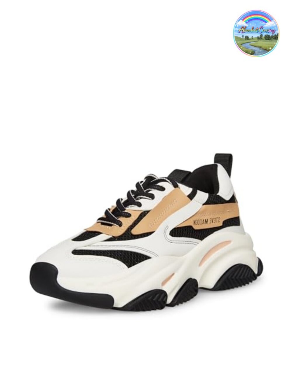 Chunky Lace-Up Fashion Sneakers with 2.5 Inch Platform Heel Round Toe